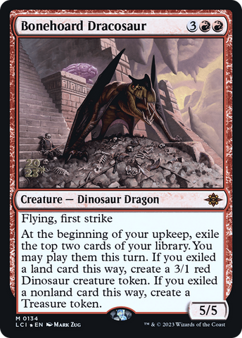 {@R} Bonehoard Dracosaur [The Lost Caverns of Ixalan Prerelease Cards][PR LCI 134]