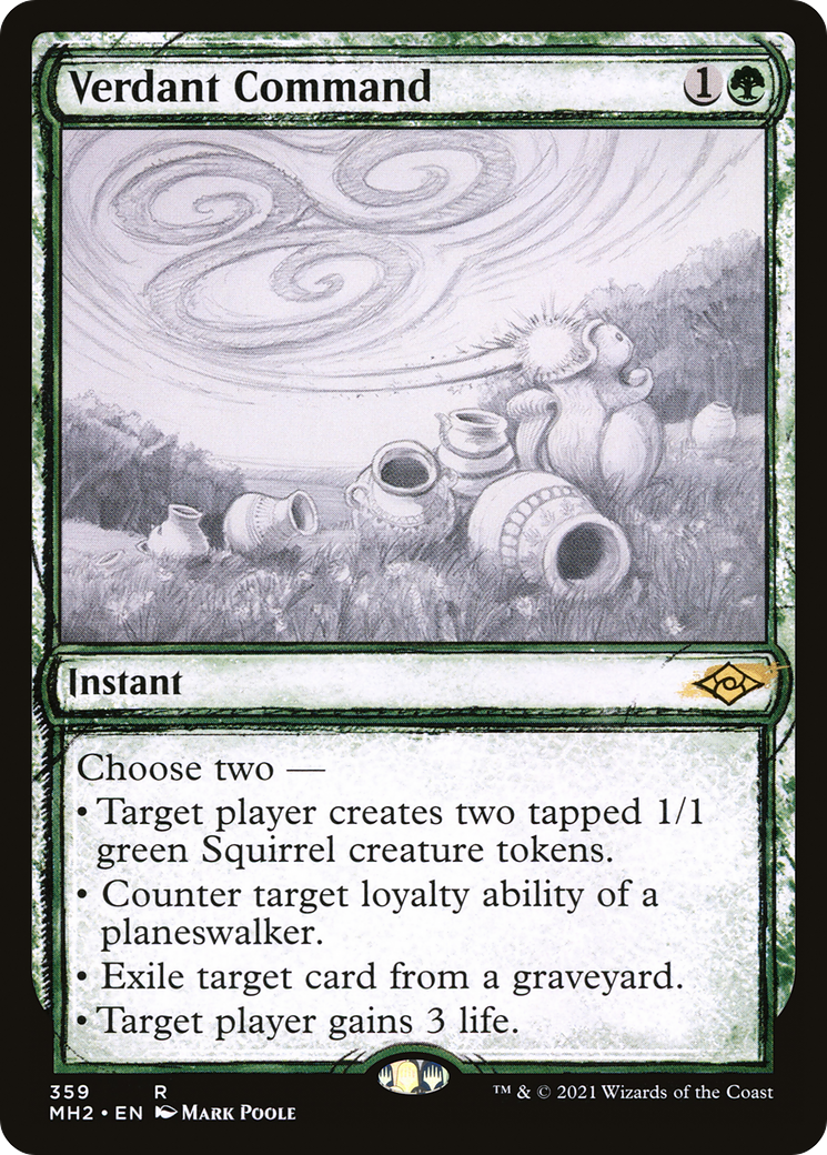 {R} Verdant Command (Sketch) [Modern Horizons 2][MH2 359]