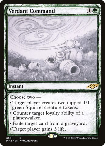 {R} Verdant Command (Sketch) [Modern Horizons 2][MH2 359]