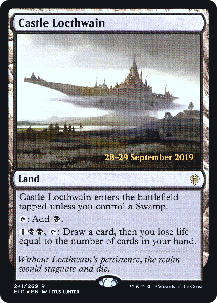 {R} Castle Locthwain [Throne of Eldraine Prerelease Promos][PR ELD 241]