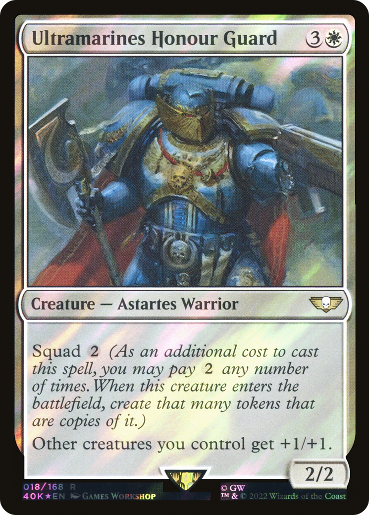 {R} Ultramarines Honour Guard (Surge Foil) [Universes Beyond: Warhammer 40,000][SF 40K 018]