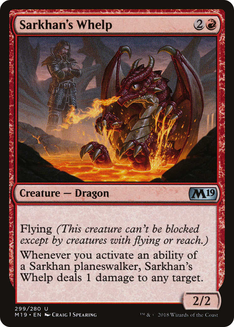 {C} Sarkhan's Whelp [Core Set 2019][M19 299]
