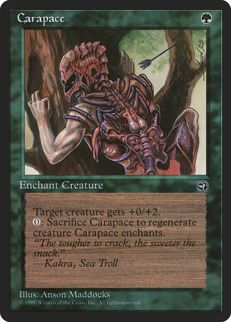 {C} Carapace (Kakra Flavor Text) [Homelands][HML 84A]