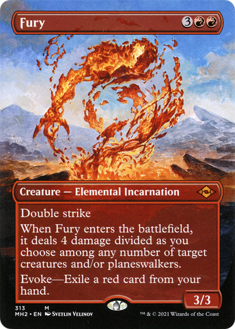 {R} Fury (Borderless Alternate Art) [Modern Horizons 2][MH2 313]