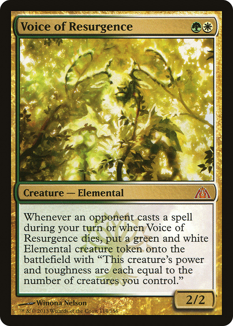 {R} Voice of Resurgence [Dragon's Maze][DGM 114] - Misty Mountain Games