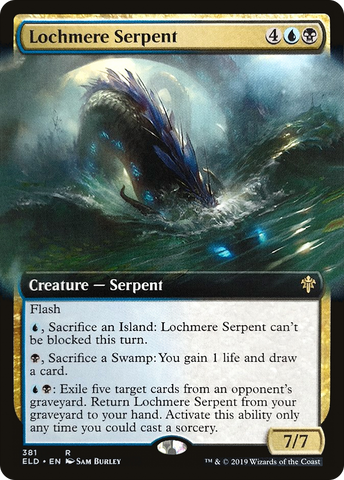 {R} Lochmere Serpent (Extended Art) [Throne of Eldraine][ELD 381]