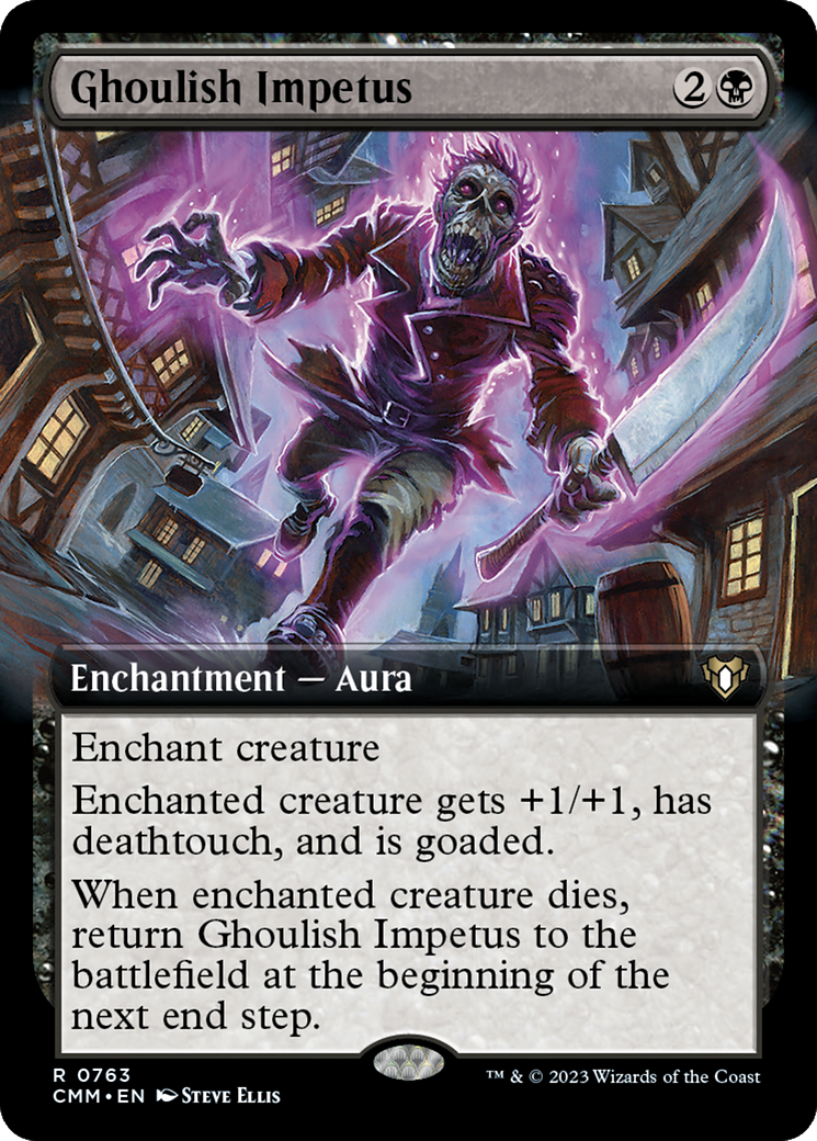 {R} Ghoulish Impetus (Extended Art) [Commander Masters][CMM 763]