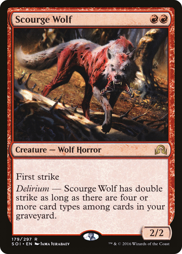{R} Scourge Wolf [Shadows over Innistrad][SOI 179] - Misty Mountain Games