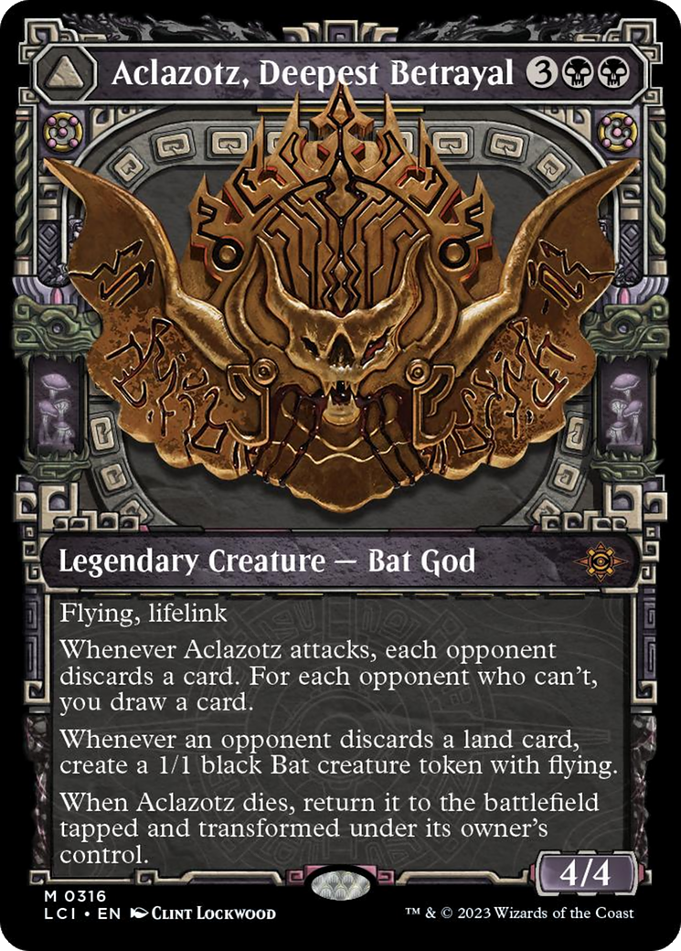 {@R} Aclazotz, Deepest Betrayal // Temple of the Dead (Showcase) [The Lost Caverns of Ixalan][LCI 316]
