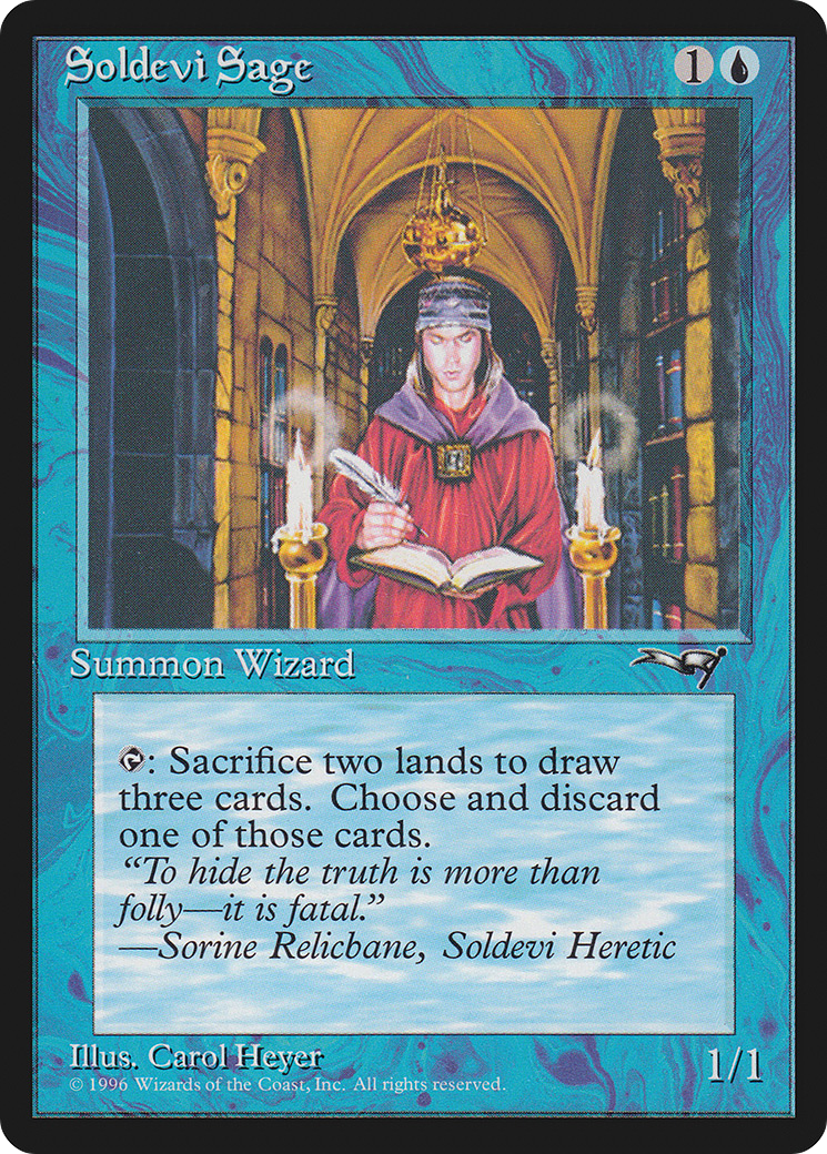 {C} Soldevi Sage (Sitting) [Alliances][ALL 34A] - Misty Mountain Games