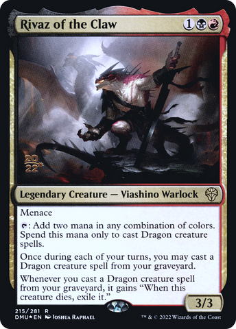 {R} Rivaz of the Claw [Dominaria United Prerelease Promos][PR DMU 215]