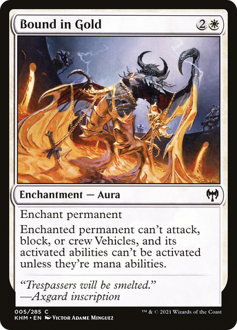 {C} Bound in Gold [Kaldheim][KHM 005]