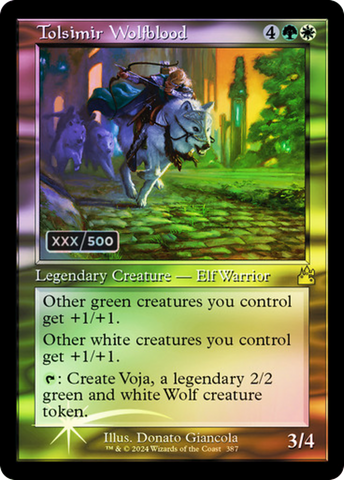 {R} Tolsimir Wolfblood (Retro) (Serialized) [Ravnica Remastered][SR RVR 387]