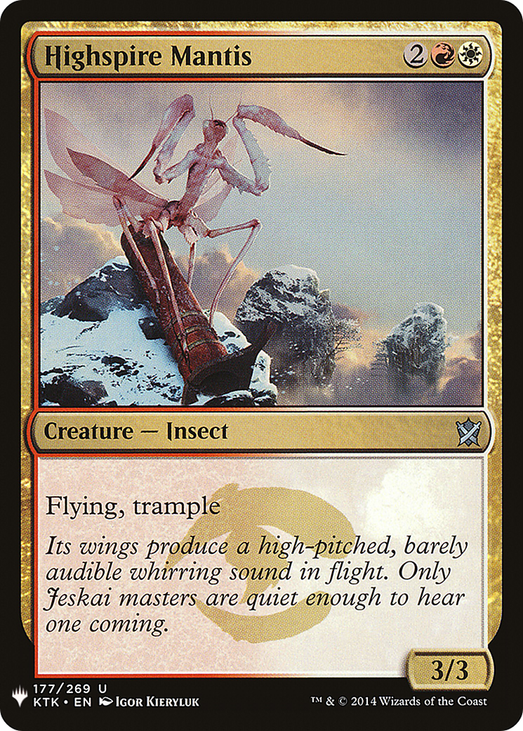 {C} Highspire Mantis [Mystery Booster][LS KTK 177]