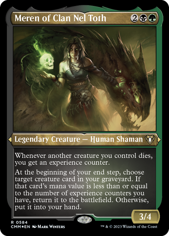 {R} Meren of Clan Nel Toth (Foil Etched) [Commander Masters][CMM 584]