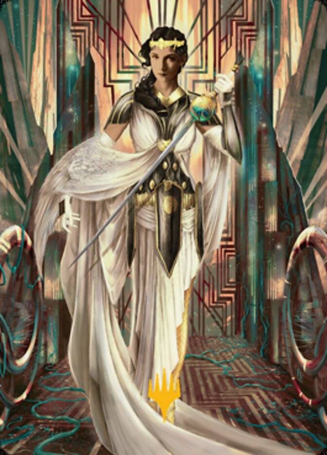 {A} Elspeth Resplendent 2 Art Card (Gold-Stamped Signature) [Streets of New Capenna Art Series][GS ASNC 064]