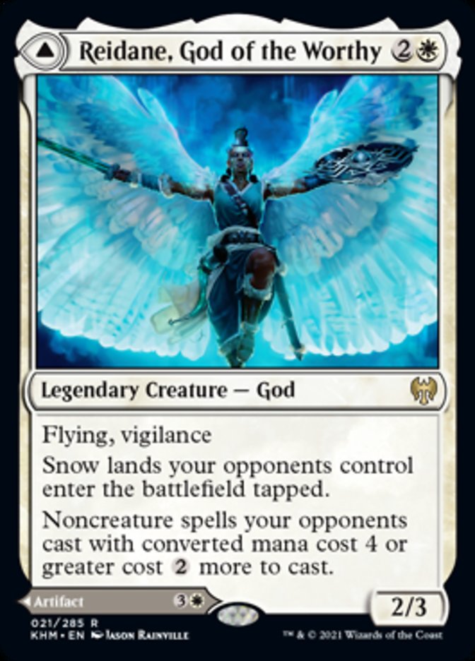 {R} Reidane, God of the Worthy // Valkmira, Protector's Shield [Kaldheim][KHM 021]
