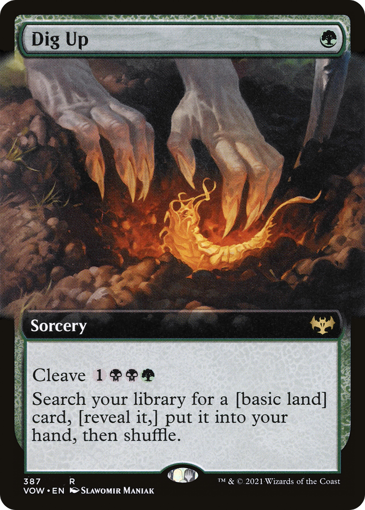 {R} Dig Up (Extended Art) [Innistrad: Crimson Vow][VOW 387]