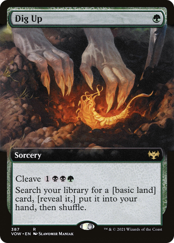 {R} Dig Up (Extended Art) [Innistrad: Crimson Vow][VOW 387]
