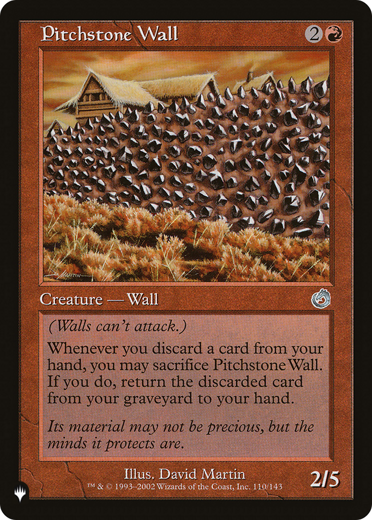 Pitchstone Wall [LIST 110/143]