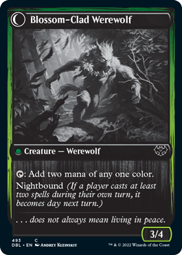 {C} Weaver of Blossoms // Blossom-Clad Werewolf [Innistrad: Double Feature][DBL 493]