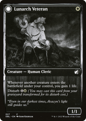 {C} Lunarch Veteran // Luminous Phantom [Innistrad: Double Feature][DBL 027]