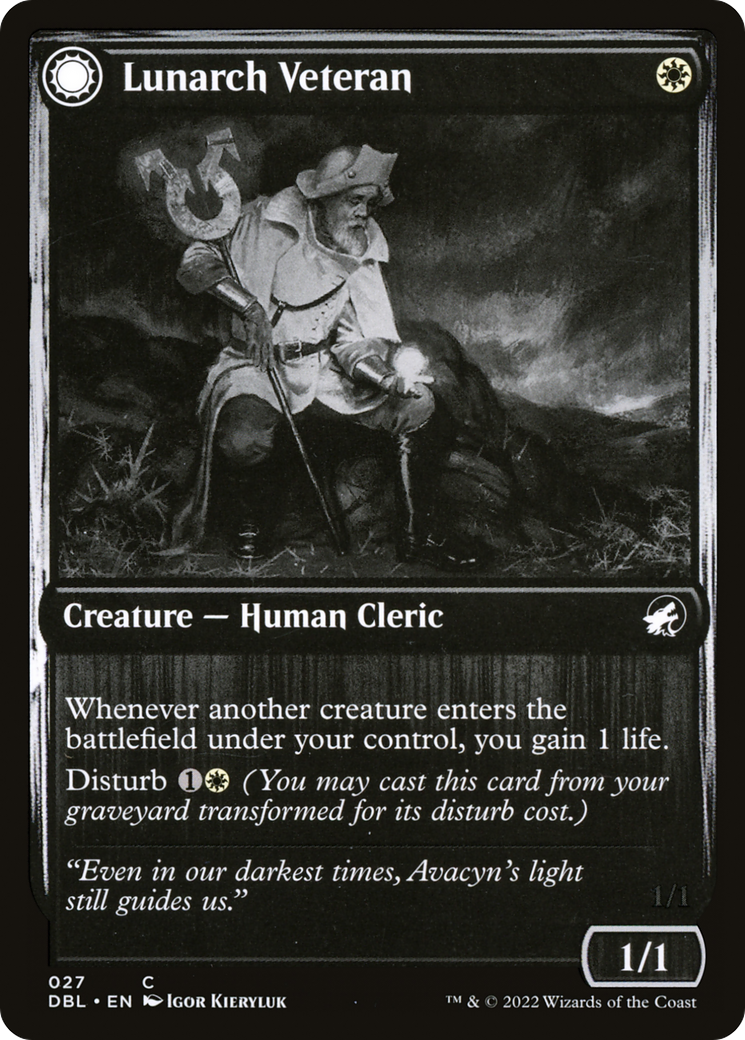 {C} Lunarch Veteran // Luminous Phantom [Innistrad: Double Feature][DBL 027]