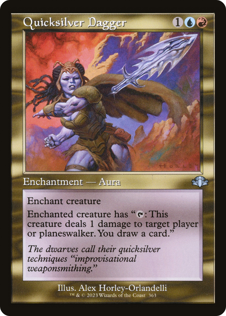 {C} Quicksilver Dagger (Retro) [Dominaria Remastered][DMR 363]
