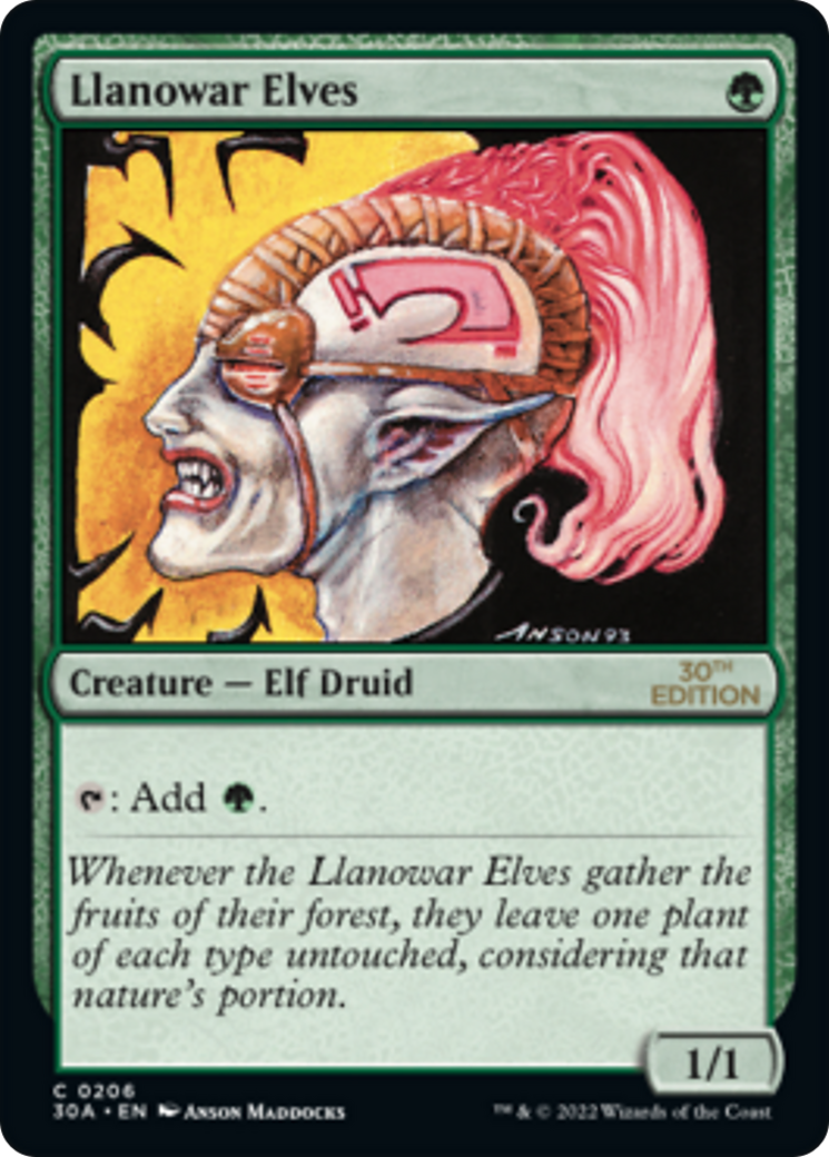 {C} Llanowar Elves [30th Anniversary Edition][30A 206]