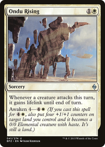 {C} Ondu Rising [Battle for Zendikar][BFZ 041]