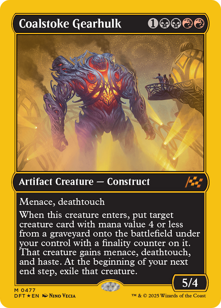 {@R} Coalstoke Gearhulk (First-Place Foil) [Aetherdrift][DFT 477]