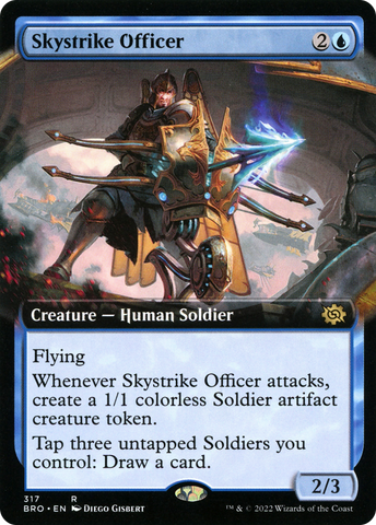 {R} Skystrike Officer (Extended Art) [The Brothers' War][BRO 317]