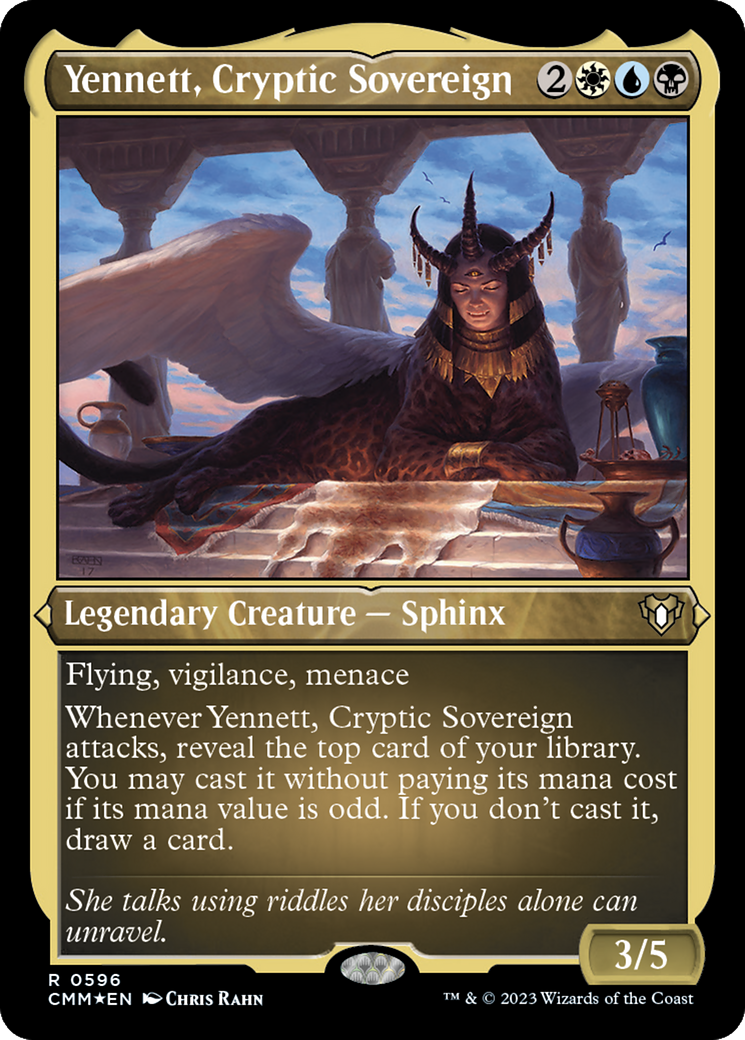 {R} Yennett, Cryptic Sovereign (Foil Etched) [Commander Masters][CMM 596]