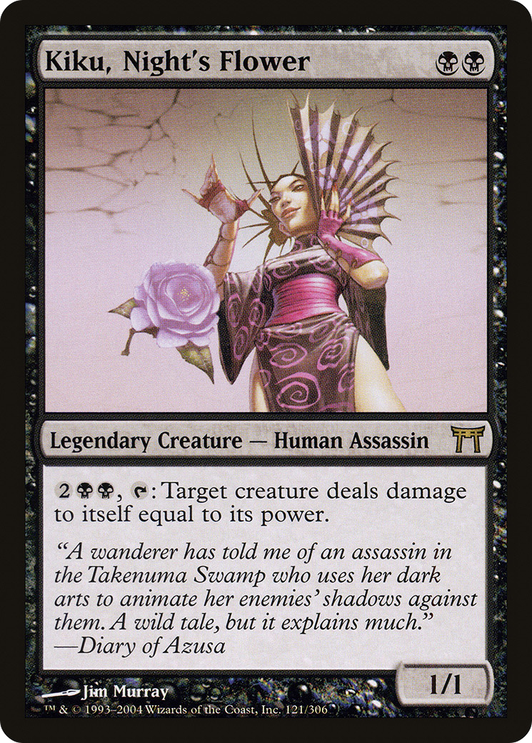 {R} Kiku, Night's Flower [Champions of Kamigawa][CHK 121]