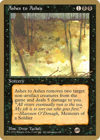 {C} Ashes to Ashes (Leon Lindback) (SB) [Pro Tour Collector Set][GB PTC LL33SB]