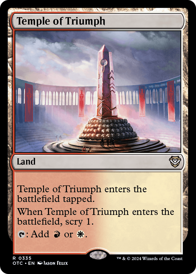 {R} Temple of Triumph [Outlaws of Thunder Junction Commander][OTC 335]