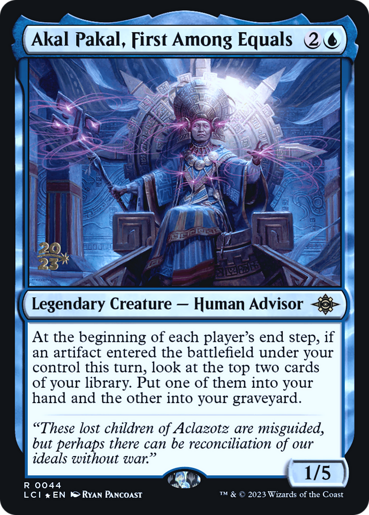 {@R} Akal Pakal, First Among Equals [The Lost Caverns of Ixalan Prerelease Cards][PR LCI 044]