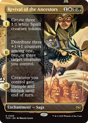 {@R} Revival of the Ancestors (Borderless) [Tarkir: Dragonstorm][TDM 389]