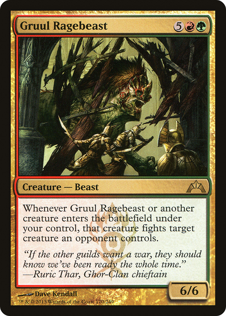 {R} Gruul Ragebeast [Gatecrash][GTC 170]