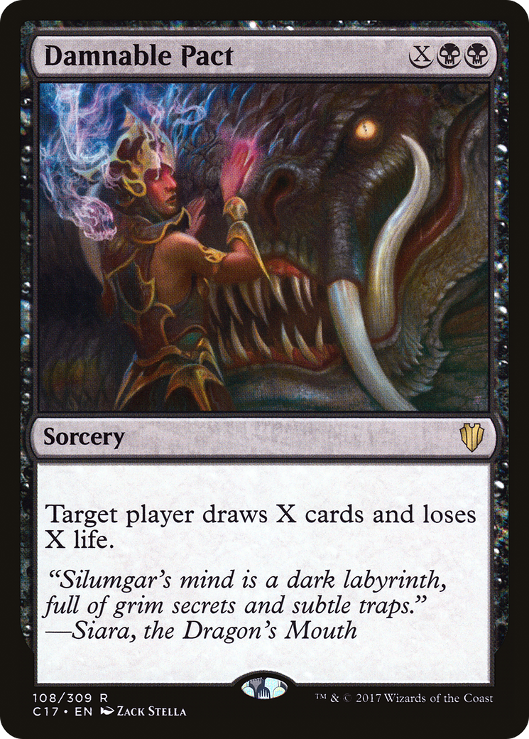 {R} Damnable Pact [Commander 2017][C17 108]