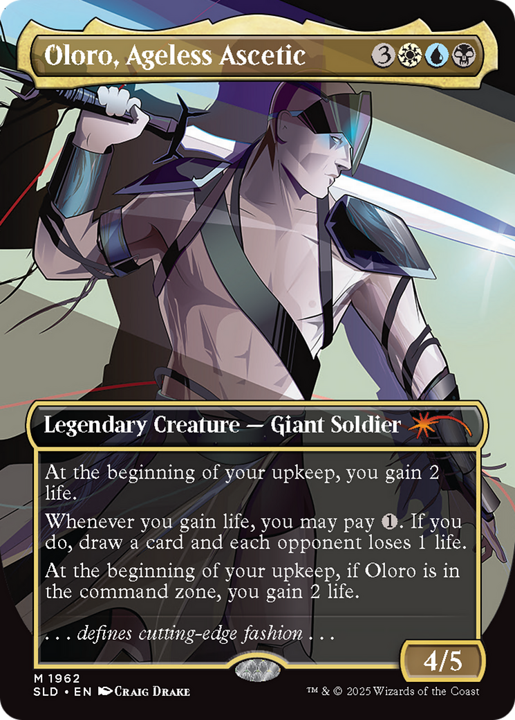 Oloro, Ageless Ascetic (Rainbow Foil) [SLD 1962]  (Borderless) Foil
