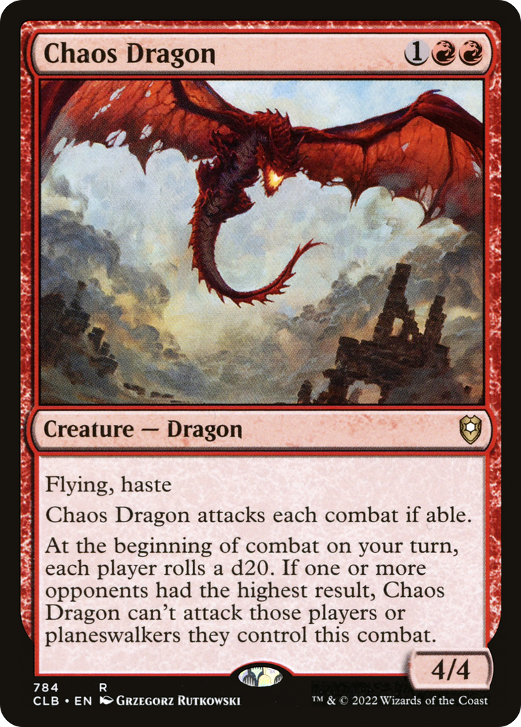 {R} Chaos Dragon [Commander Legends: Battle for Baldur's Gate][CLB 784] - Misty Mountain Games
