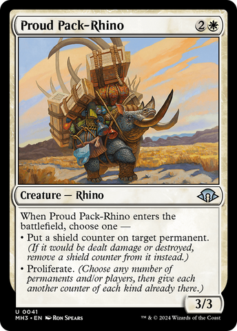 {C} Proud Pack-Rhino [Modern Horizons 3][MH3 041]
