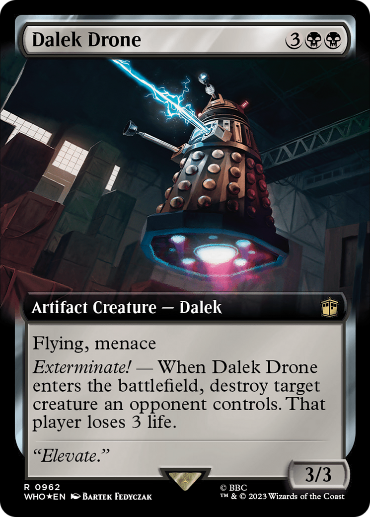 {R} Dalek Drone (Extended Art) (Surge Foil) [Doctor Who][WHO 962]