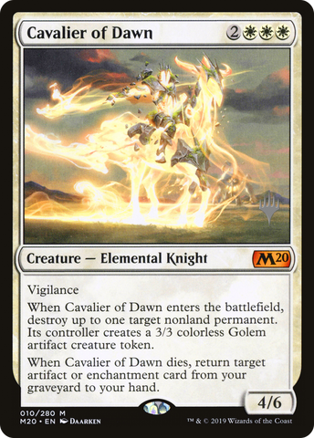 {R} Cavalier of Dawn (Promo Pack) [Core Set 2020 Promos][PP M20 010]