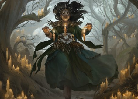 {A} Candlegrove Witch 1 Art Card [Innistrad: Midnight Hunt Art Series][AMID 015]