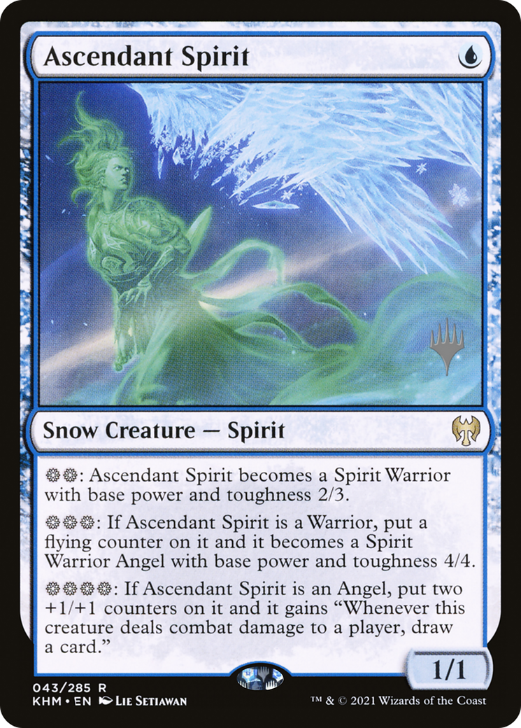 {R} Ascendant Spirit (Promo Pack) [Kaldheim Promos][PP KHM 043]