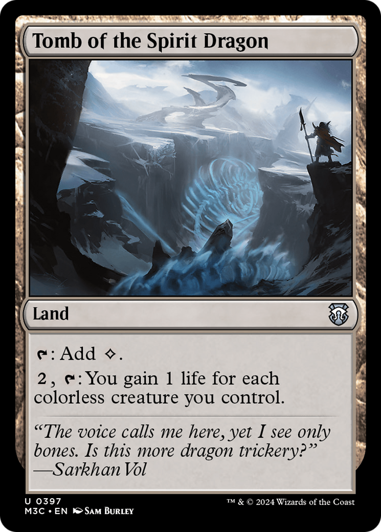 {C} Tomb of the Spirit Dragon (Ripple Foil) [Modern Horizons 3 Commander][RPF M3C 397]