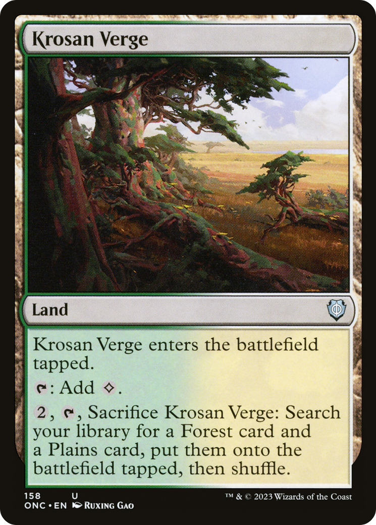 {C} Krosan Verge [Phyrexia: All Will Be One Commander][ONC 158]