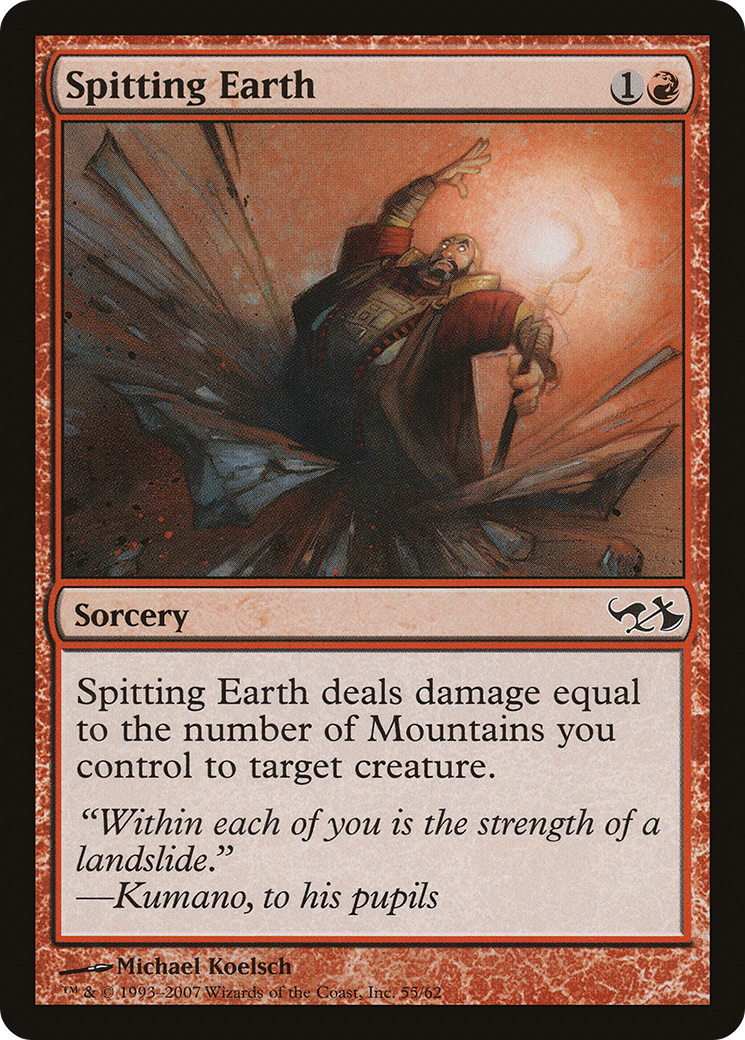 {C} Spitting Earth [Duel Decks: Elves vs. Goblins][DDA 055]